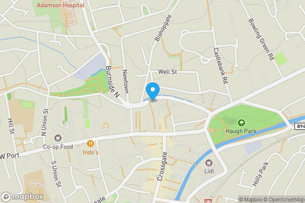 Map location for The Cupar Arms Hotel, East Burnside, Cupar, KY15 4BH