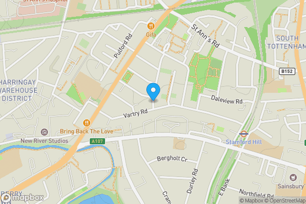 Map location for 99 St. Johns Road, London, E17 4JH