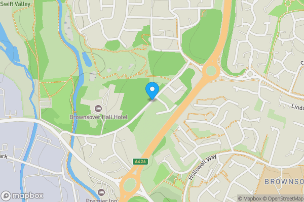 Map location for Land off Brownsover Lane, Brownsover, Rugby, Warwickshire, CV21 1WF