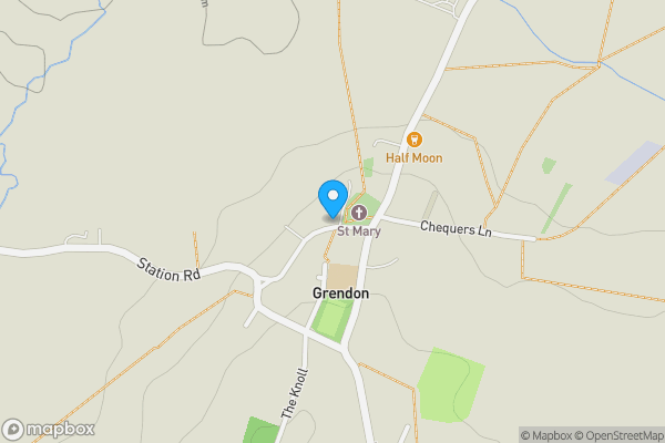 Map location for 10 Church Way, Grendon, Northampton, Northamptonshire, NN7 1JE