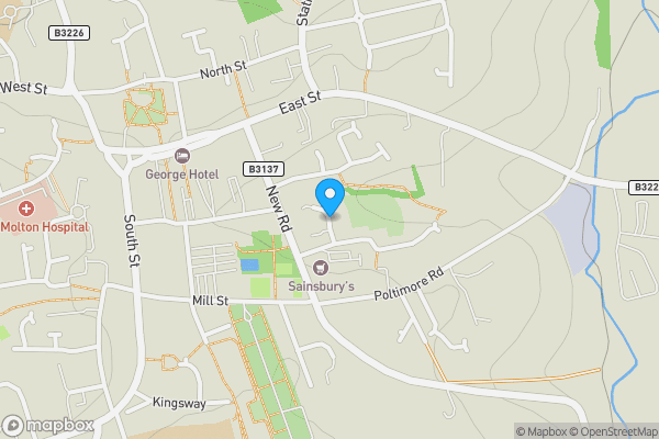 Map location for Land at The Gavel, South Molton, Devon, EX36 4BP