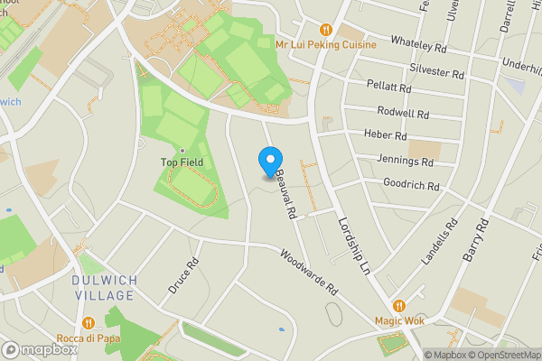Map location for Freehold of 10, London, London, SE22 8UQ