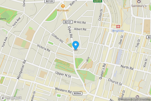 Map location for Land & Garages to the rear of, 22 Dyke Road, Brighton, BN1 3JA