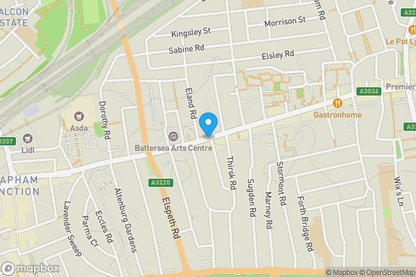 Map location for Lavender Hill, London, London, SW11 5RA