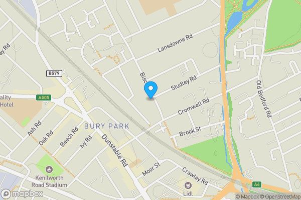 Map location for Flat 11, 27 Biscot Road, Luton, Bedfordshire, LU3 1AH