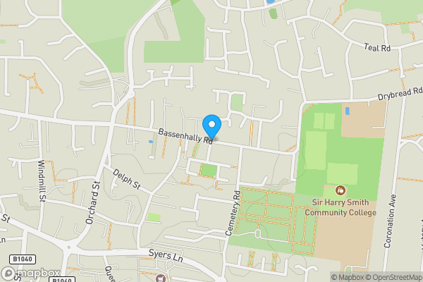 Map location for Bassenhally Road, Peterborough, Cambridgeshire, PE7 1RP