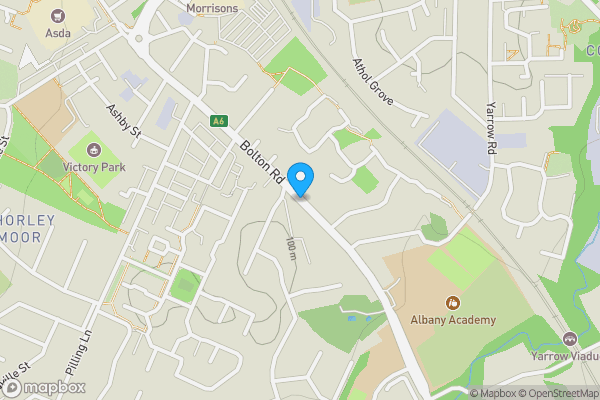 Map location for Bolton Road, CHORLEY, Lancashire, PR7 3ET