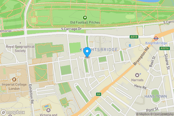 Sw7 4ap Map Rutland Gate, London, SW7