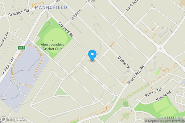 Map location for 68 Cranford Road, Aberdeen, Aberdeenshire AB10 7NP