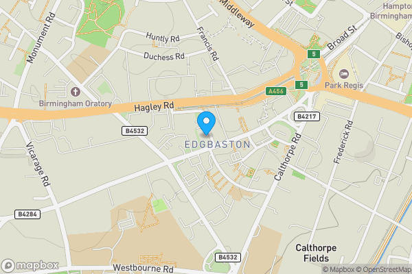 Map location for Unit 533 Avix Business Centre, 42-46 Hagley Road, Birmingham, West Midlands, B16 8PE
