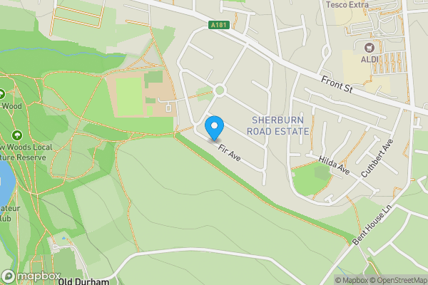 Map location for Fir Avenue, Durham , DH1 2EU