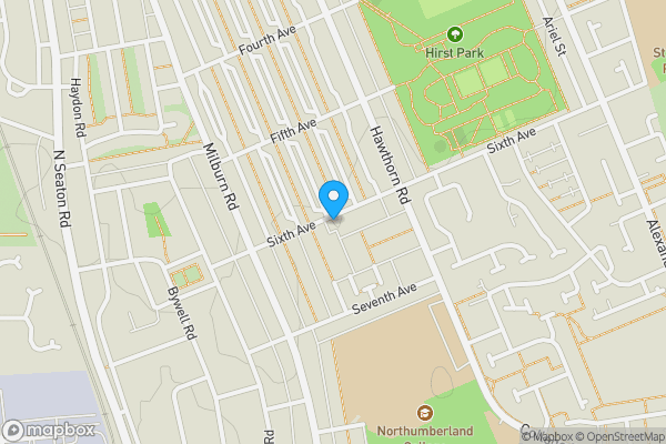 Map location for 299A Maple Street, Ashington, Northumberland, NE63 0QN