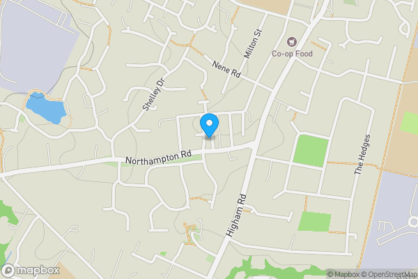 Map location for Flat A5 South Building, Borough Shoe Factory, Rushden, Northamptonshire, NN10 8PQ