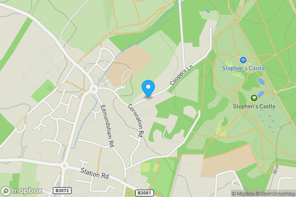 Map location for Coopers Lane Verwood, Dorset, BH31