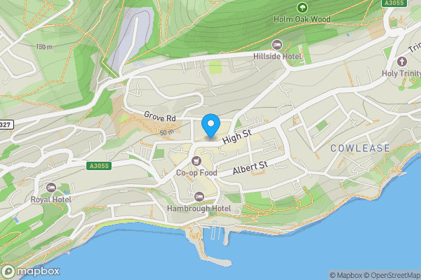 Map location for 25 high street, ventnor