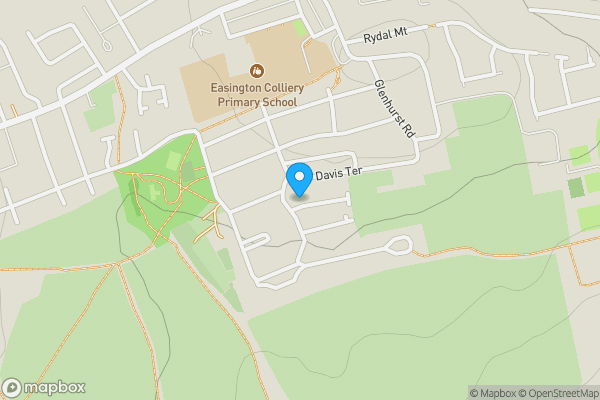 Map location for 115 Oak Road, Peterlee, County Durham, SR8 3HU