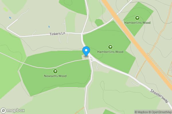 Map location for Shootersway Lodge, Shootersway, Wigginton, Hertfordshire, HP23 6JA