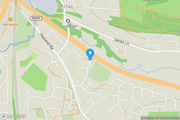 Map location for 25 Penmore Gardens, Hasland, Chesterfield, Derbyshire, S41 0TY