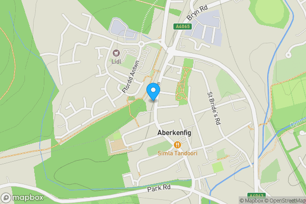 Map location for Conservative Club, 8-10 Bridgend Rd, Aberkenfig, Bridgend, CF32 9BG