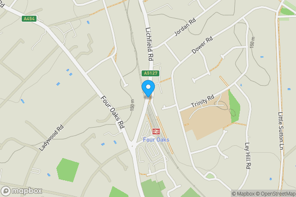 Map location for Lichfield Road, SUTTON COLDFIELD, West Midlands, B74 2TX