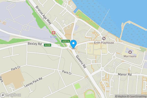 Map location for Land lying to the North West of Ness Road, Erith DA8 2LD