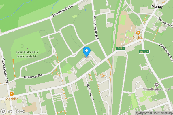 Map location for Garage at Buckingham Mews, Sutton Coldfield, B73 5PR