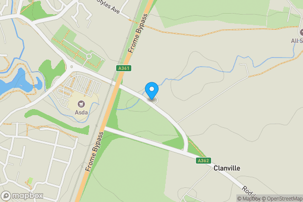 Map location for Rodden, Frome, Frome, BA11