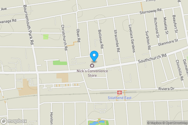 Map location for Flat 2, 509 Southchurch Road, Southend-On-Sea, Essex SS1 2PH
