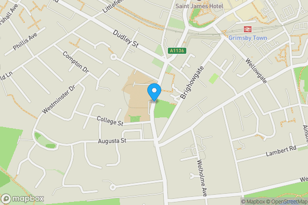 Map location for Bargate, Grimsby, DN34 4SS