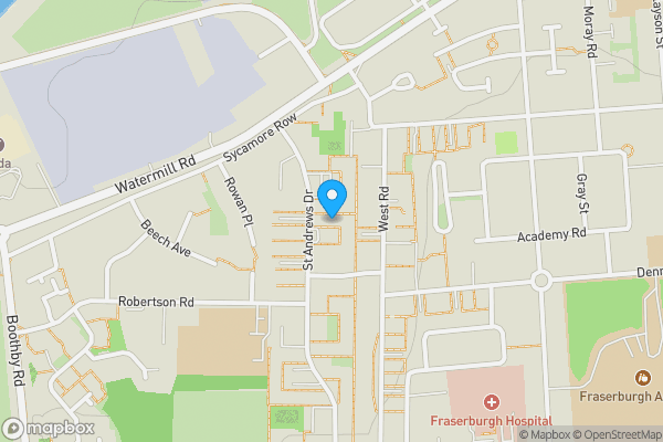 Map location for 73 St Andrews Drive, Fraserburgh, AB43 9AW