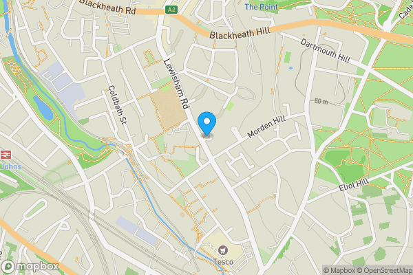 Map location for 13 St. Johns Court, Lewisham Road, London, SE13 7QB