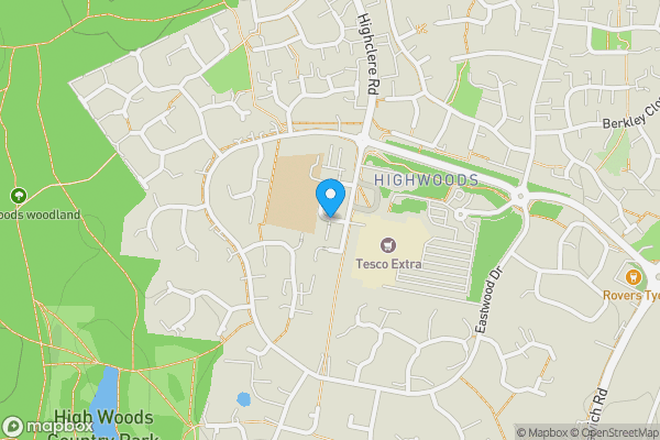 Map location for Tynedale Square, Highwoods, Colchester, CO4