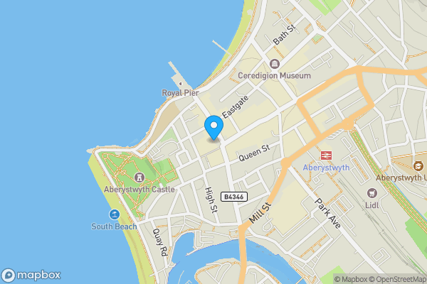 Map location for Club Yoko 2 Pier Street, Aberystwyth, SY23 2LJ
