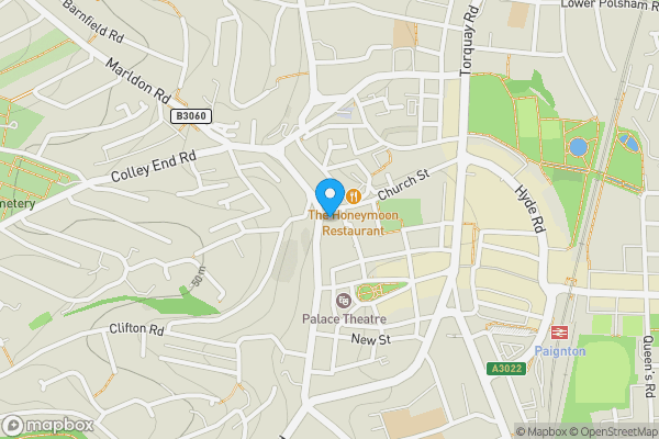 Map location for The Cottage, R/O 46 Church Street, Paignton, Devon TQ3 3AH