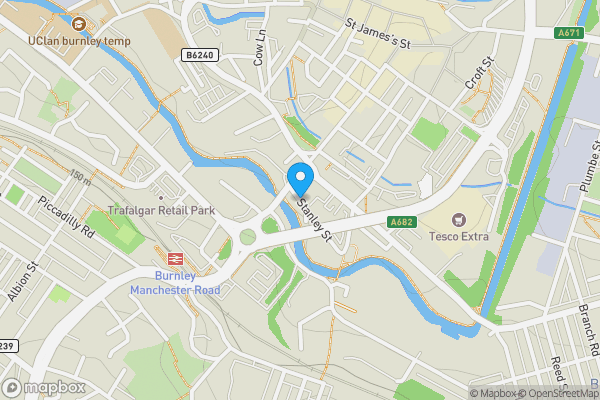 Map location for Stanley Street, Burnley, Lancashire, BB11 2HH