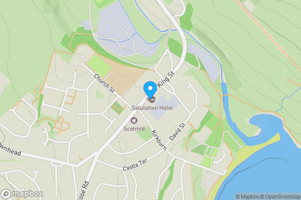 Map location for Salutation Hotel,  16 - 22 King Street, Inverbervie, Montrose, Angus DD10 0RG