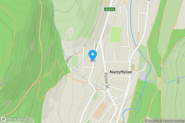 Map location for 19 Nantyffyllon Terrace Nantyffyllon, Maesteg, Mid Glamorgan, CF34 0HF