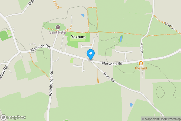 Map location for Yaxham Mill, Norwich Road, Yaxham, Dereham, Norfolk NR19 1RH