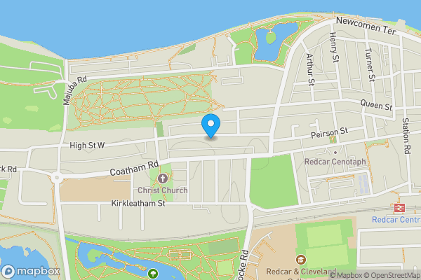 Map location for 38 High Street West, Redcar, Cleveland, TS10 1SG