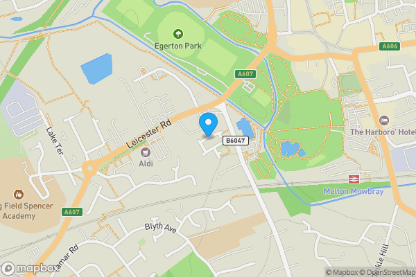 Map location for Land at 9 & 15 Navigation Close, Melton Mowbray, Leicestershire LE13 0BF