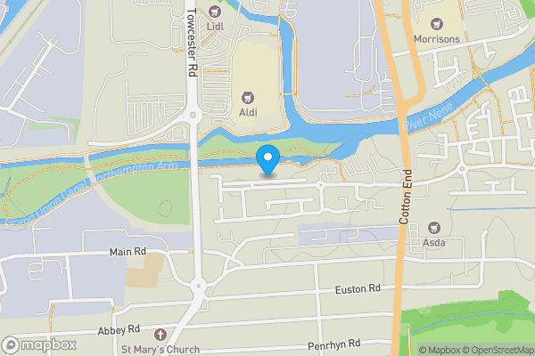 Map location for 14 West Cotton Close, Northampton, Northamptonshire NN4 8BY