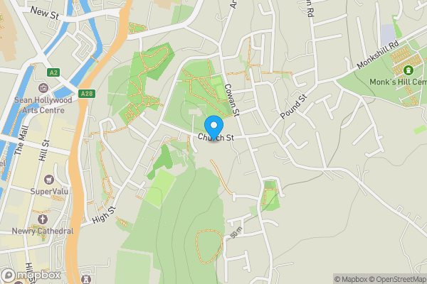 Map location for 61, Church Street, Newry, County Down, BT34 2AH