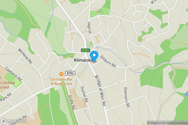 Map location for Garden Flat, 2, Norval Place, Kilmacolm, Inverclyde, PA13 4AQ