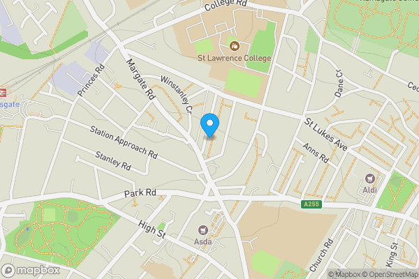 Map location for 21, Alexandra Road, RAMSGATE, Kent, CT11 7HY