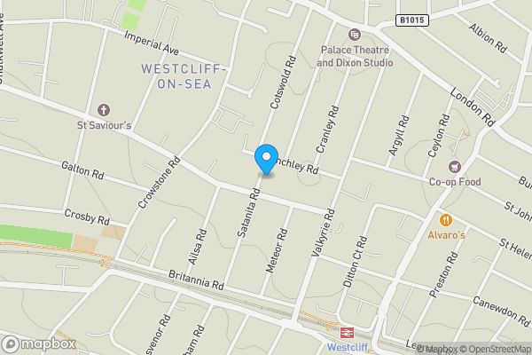 Map location for 50 Satanita Road, Westcliff on Sea, Essex, SS0 8DE