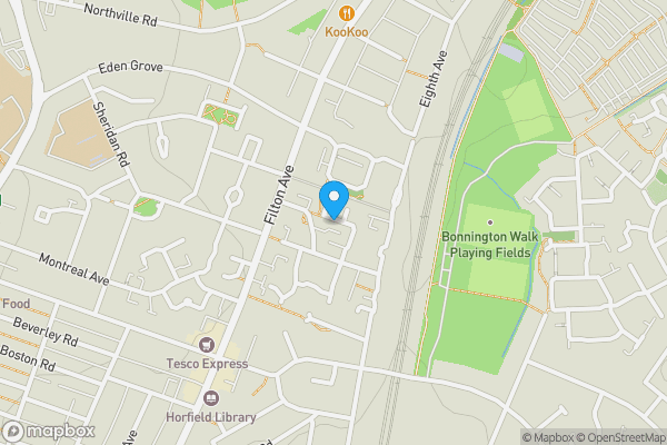 Map location for 14 Amis Walk, Horfield, Bristol, Avon, BS7 0BG