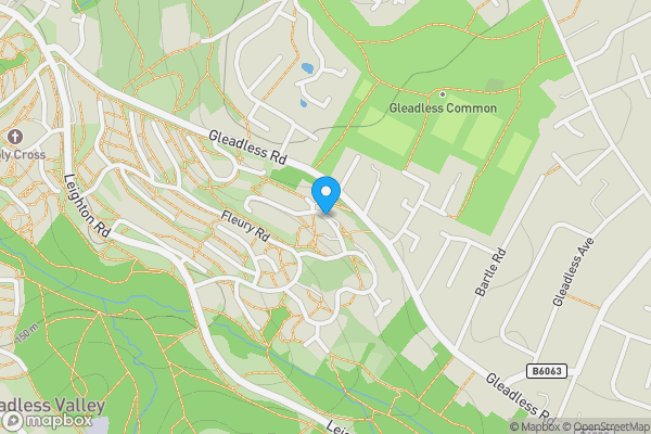 Map location for Spring Close View, Gleadless Valley, Sheffield, South Yorkshire, S14 1RF