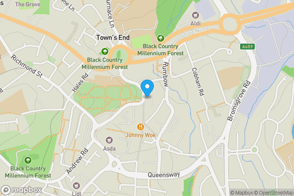 Map location for 61 High Street, Halesowen, B63 3BG