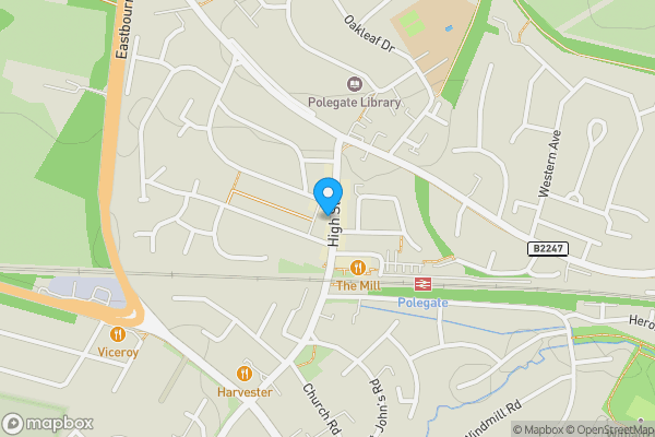 Map location for 71 High Street, Polegate, BN26 6AH