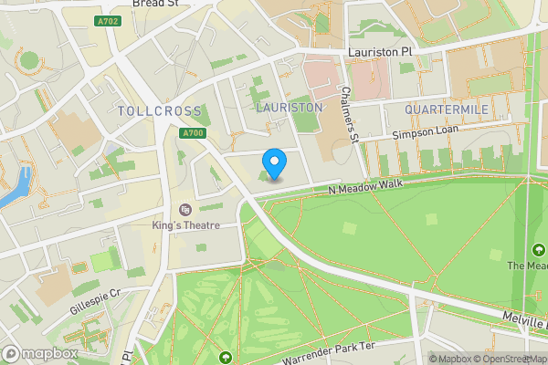 Map location for 4/6 Lonsdale Terrace, Edinburgh, Midlothian, EH3 9HN